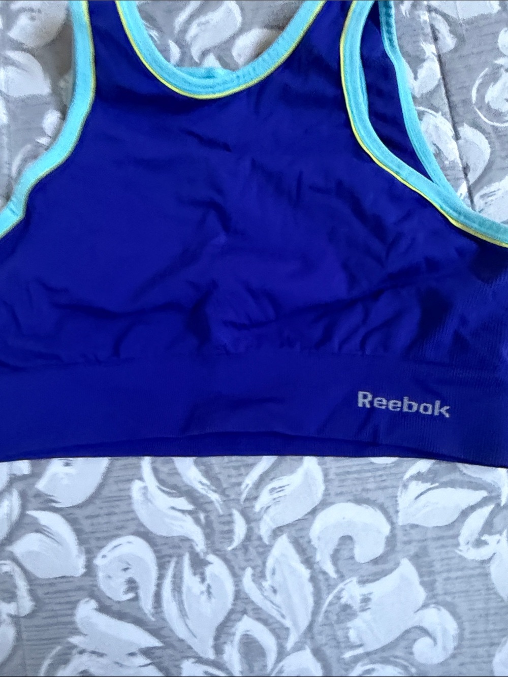 Reebok Kids Purple-Blue Swim Rashguard with Aqua Trim